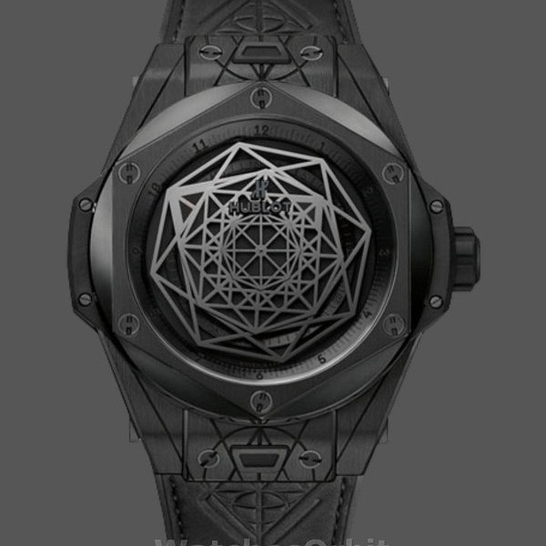 Mens Hublot Big Bang 45mm Mens  415.CX.1114.VR.MXM17 Black Replica Watch Image
