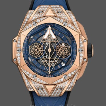 Men's Hublot Big Bang-418.OX.5108.RX.1604.MXM20, 45mm, Men’s Blue Transparent
