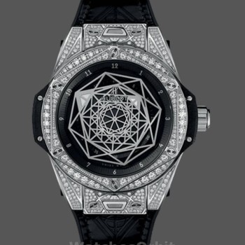 Men's Hublot Big Bang 45mm Stainless Steel Men's  465.SS.1117.VR.1704.MXM18 Black