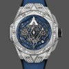 Mens Hublot Big Bang Sang Bleu II Titanium 42MM 418.NX.5107.RX.1604.MXM20 Blue, Transparent Dial Replica Watch Image