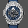 Men's Hublot Big Bang Sang Bleu II Titanium 42MM  418.NX.5107.RX.MXM20 Blue, Transparent Dial