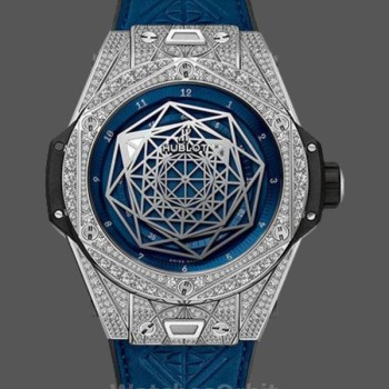 Men's Hublot Big Bang Sang Bleu 45mm Titanium 415.NX.7179.VR.1704.MXM18 Blue