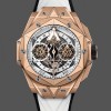 Mens Hublot Big Bang Titanium 42MM Mens  418.OX.2001.RX.MXM20 Transparent Dial Replica Watch Image