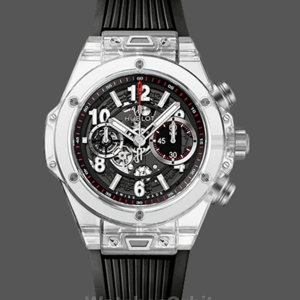 Mens Hublot Big Bang Unico Chronograph 411.JX.1170.RX 45MM Skeleton Replica Image