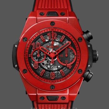 Men's Hublot Big Bang Unico Red Magic Ceramic 45mm 411.CF.8513.RX Red