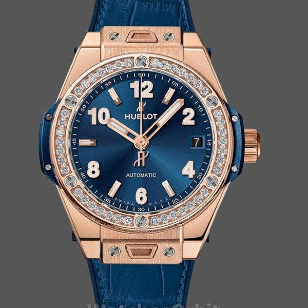 Womens Hublot Big Bang 39mm Ladies  465.OX.7180.LR.1204 Blue Replica Watch Image