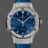Mens Hublot Classic Fusion Diamond Automatic 511.NX.7170.LR Blue Dial Replica Image