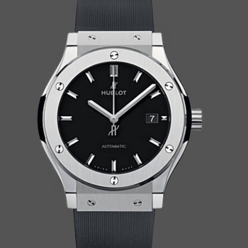 Men's Hublot Classic Fusion Automatic with Rubber Strap 542.NX.1171.RX Black Dial