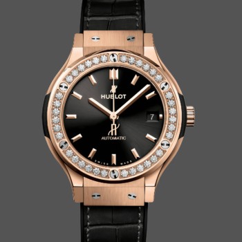 Women's Hublot Classic Fusion Automatic 38MM 565.OX.1480.LR.1204 Black