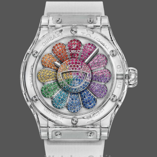 Mens Hublot Classic Fusion 45mm Black Ceramic - 507.JX.0800.RT.TAK21 Colourful Replica Watch Image