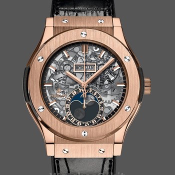 Men's Hublot Classic Fusion-517.OX.0180.LR, 45mm, Men’s Transparent