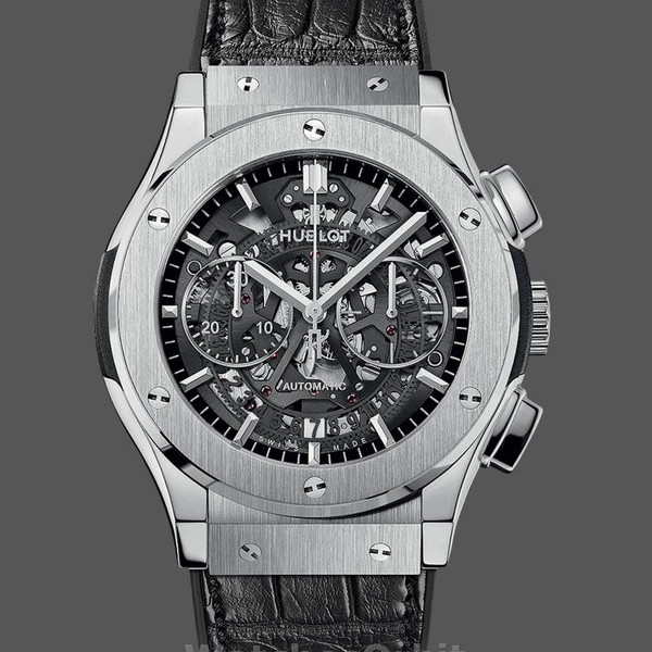 Mens Hublot Classic Fusion 45mm Ceramic & Titanium - 525.NX.0170.LR Black Replica Watch Image