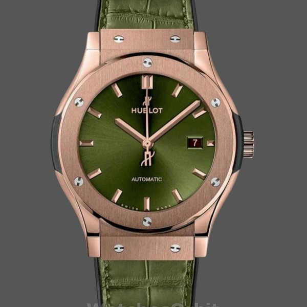 Mens Hublot Classic Fusion-542.OX.8980.LR, 42mm, Men’s Green Replica Watch Image