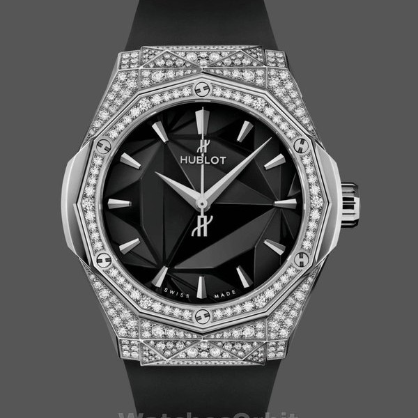 Unisexs Hublot Classic Fusion 40mm Titanium & Black Ceramic - 550.NS.1800.RX.1604.ORL19 Black Replica Watch Image