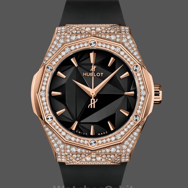 Unisexs Hublot Classic Fusion 40mm Ceramic & Steel - 550.OS.1800.RX.1604.ORL19 Black Replica Watch Image