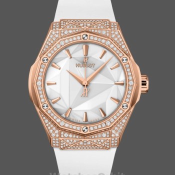 Unisex's Hublot Classic Fusion 40mm Ceramic and Rubber - 550.OS.2200.RW.1604.ORL20 White
