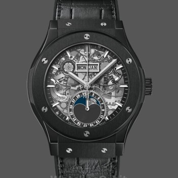 Men's Hublot Classic Fusion Aerofusion Moonphase 42mm - 547.CX.0170.LR Grey