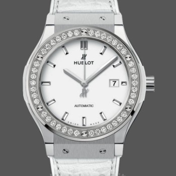 Women's Hublot Classic Fusion Automatic 42mm - 542.NE.2010.LR.1204 White
