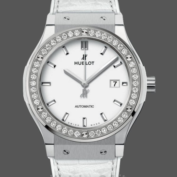 Womens Hublot Classic Fusion Automatic 42mm - 542.NE.2010.LR.1204 White Replica Watch Image