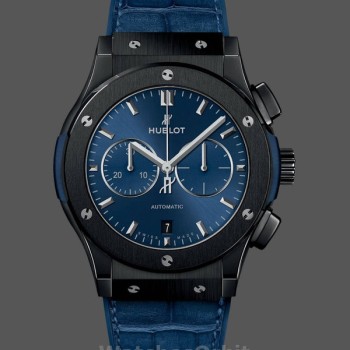 Men's Hublot Classic Fusion Chronograph-541.CM.7170.LR, 45mm, Men’s Blue