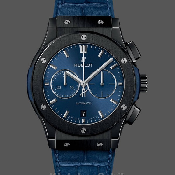 Mens Hublot Classic Fusion Chronograph-541.CM.7170.LR, 45mm, Men’s Blue Replica Watch Image