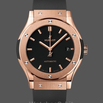 Men's Hublot Classic Fusion King Gold 42mm Automatic  - 542.OX.1181.RX Black