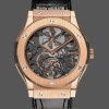 Mens Hublot Classic Fusion Skeleton Tourbillon 505.OX.0180.LR 45mm Skeleton Dial Replica Watch Image