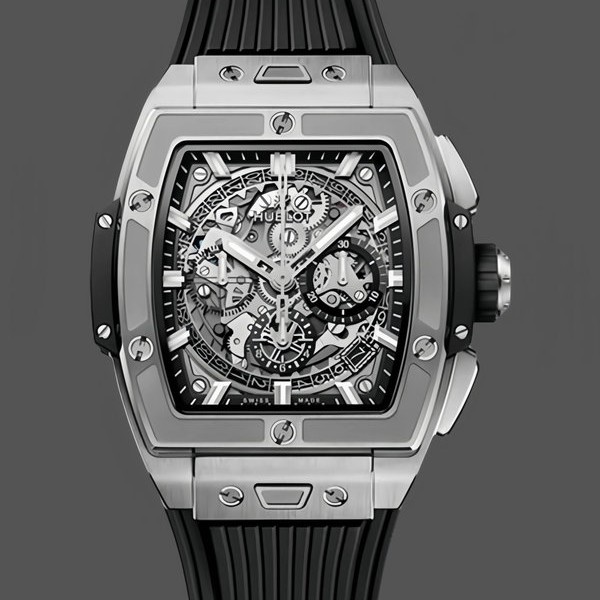 Mens Hublot Spirit of Big Bang Titanium 42MM  642.NX.0170.RX Skeleton Dial Replica Watch Image