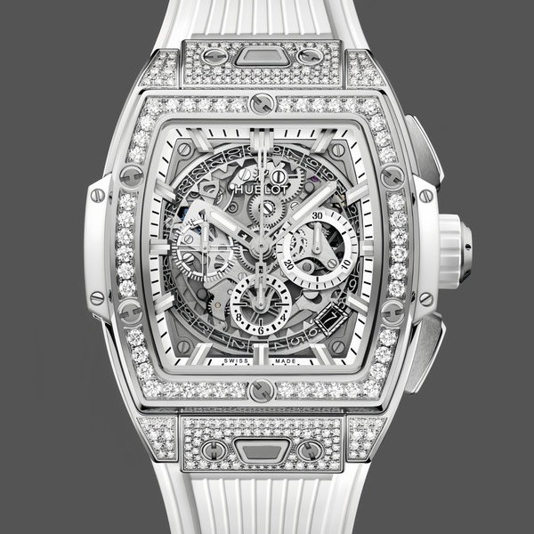 Mens Hublot Spirit of Big Bang Titanium 42MM 642.NE.2010.RW.1604 Skeleton Replica Watch Image