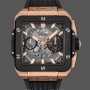 Men's Hublot Square Bang-821.OM.0180.RX, 42mm Transparent