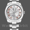 Unisexs Rolex Oyster Perpetual Air‑King 114200-34mm, White Grape Index Dial, Unisex Concentric Silver Replica Watch Image