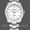 Unisex's Rolex Oyster Perpetual Air‑King-114200, 34mm, White Index Dial, Unisex White
