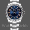 Unisexs Rolex Oyster Perpetual Air-King 34mm Unisex-114234-Blue Dial-Stainless Steel Oyster Blue Replica Image