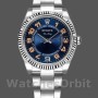 Unisex's Rolex Oyster Perpetual Air-King 34mm Unisex-114234-Blue Dial-Stainless Steel Oyster Blue