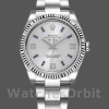 Unisexs Rolex Oyster Perpetual Air-King 34mm Unisex-114234-Blue Hour Markers-Silver Dial Silver Replica Image
