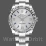 Unisex's Rolex Oyster Perpetual Air-King 34mm Unisex-114234-Blue Hour Markers-Silver Dial Silver