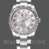 Unisex's Rolex Oyster Perpetual Air‑King-114234, 34mm, Silver Orange Arabic Dial, Unisex Silver