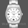 Unisex's Rolex Oyster Perpetual Air‑King-114234, 34mm, White Arabic Dial, Unisex White