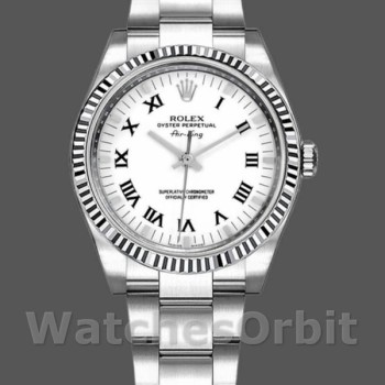 Unisex's Rolex Oyster Perpetual Air-King 34mm Unisex-114234-White Dial White