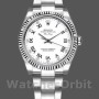 Unisex's Rolex Oyster Perpetual Air-King 34mm Unisex-114234-White Diamond Dial White Diamond