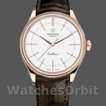 Men's Rolex Cellini-50505 0020, 39mm, White
