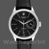 Mens Rolex Cellini Date 39mm Mens-50519-Black Leather-Black Dial Black Replica Image