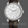 Mens Rolex Cellini Date 39mm Mens-50519-Brown Leather-Silver Dial Silver Replica Image