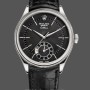 Men's Rolex Cellini Dual Time 39mm Men's-50529-Black Dial-White Gold Black