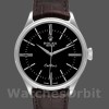 Men's Rolex Cellini Time 39mm Men's-50509-Brown Leather Strap-Black Dial Black