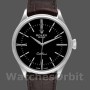 Men's Rolex Cellini Time 39mm Men's-50509-Brown Leather Strap-Black Dial Black