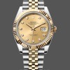 Mens Rolex Datejust 41mm Mens-M126333-0012-Champagne Diamond Dial-Two Tone Yellow Gold Replica Image