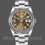 Unisex's Rolex Datejust 36mm Unisex-116234-Waves-Bronze Diamond Dial Waves Bronze Diamonds