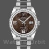 Unisexs Rolex Datejust 36mm Unisex-116244-Bronze Floral Arabic Diamond Dial Bronze Replica Image