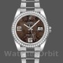 Unisex's Rolex Datejust 36mm Unisex-116244-Bronze Floral Arabic Diamond Dial Bronze